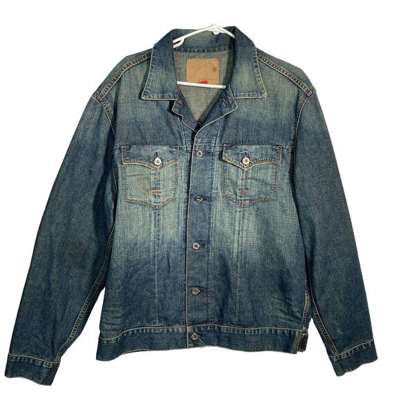 Guess Other - GUESS Denim Trucker Jean Jacket Men’s Sz Large Vintage